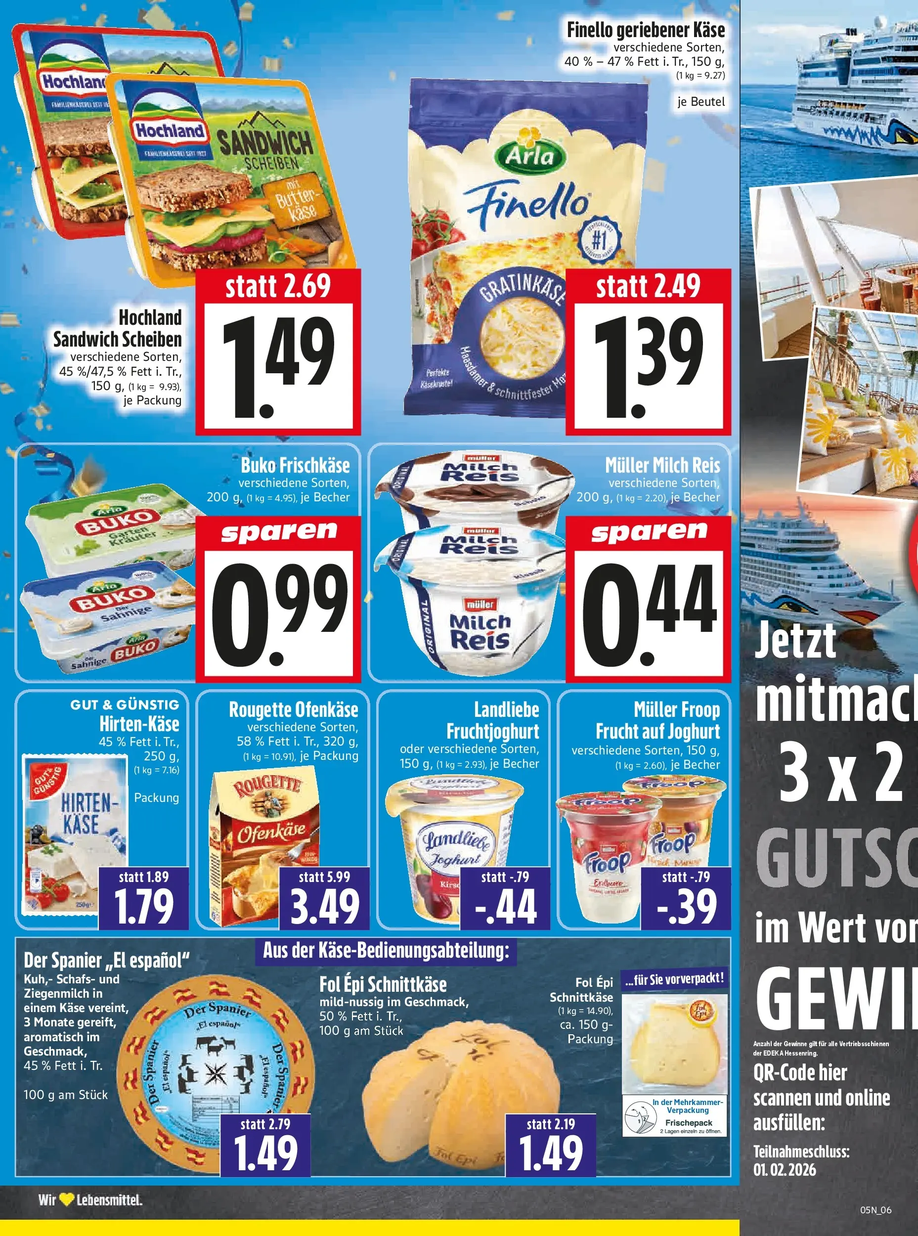 Entdecke - Edeka Hahner: Wochenangebote (ab 25.01.2026) zum Blättern | Seite: 8 | Produkte: Froop, Butter, Joghurt, Fruchtjoghurt