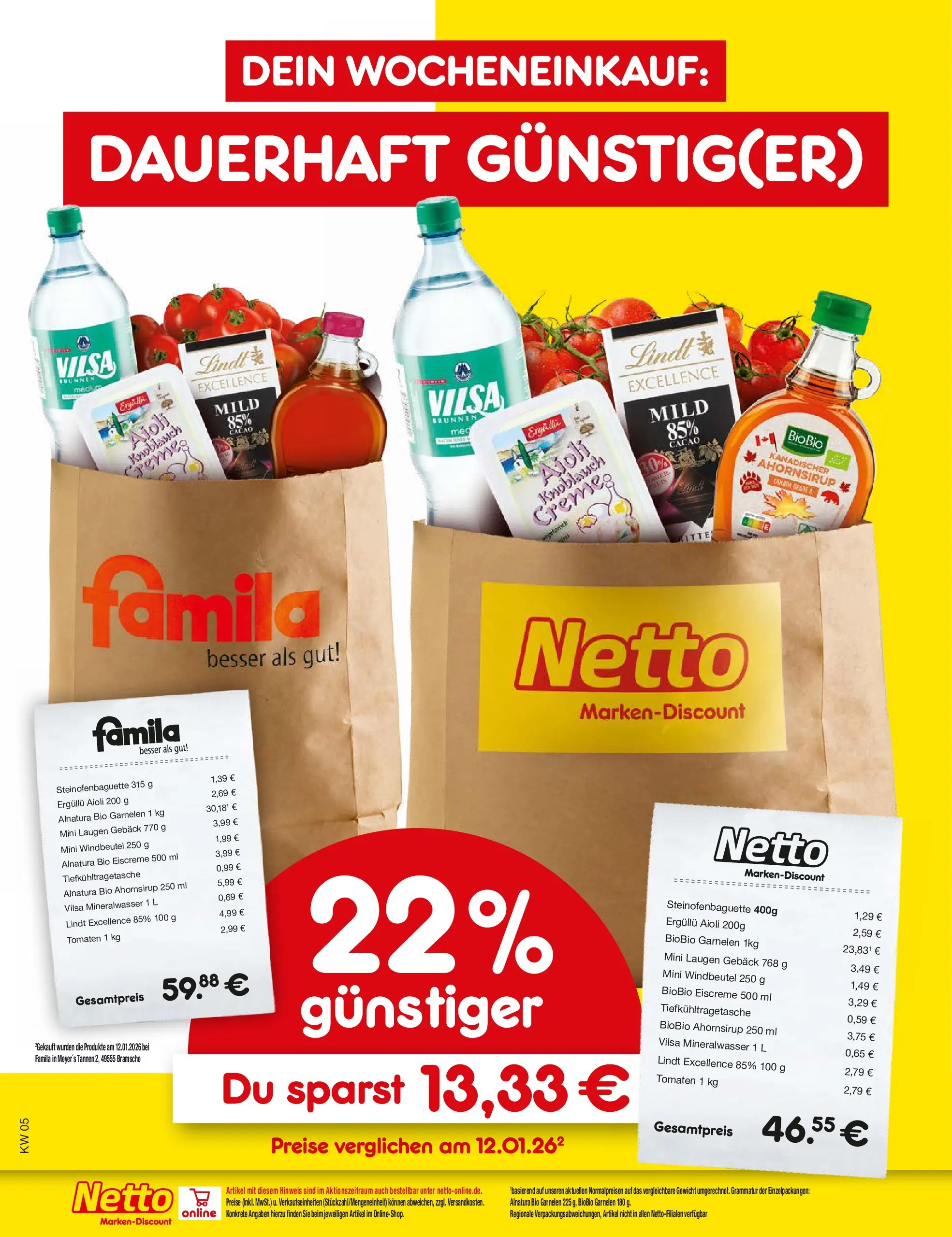 Netto Marken-Discount prospekt Stemwede-Dielingen	 (ab 26.01.2026) » Angebote | Seite: 1 | Produkte: Tür, Tomaten, Eiscreme, Knoblauch