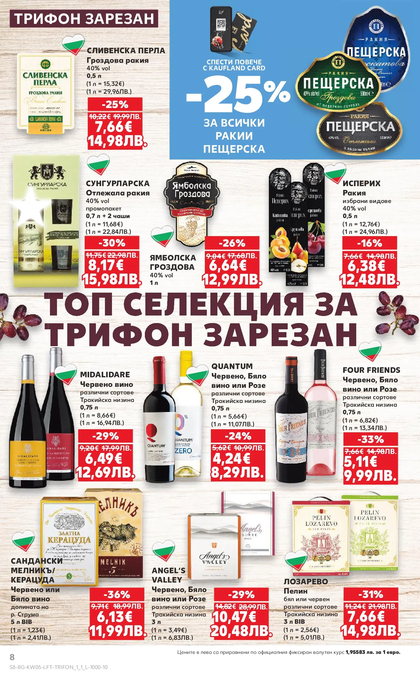 Нова Кауфланд брошура от 25.01.2026 | Страница: 8 | Продукти: Вино, Бяло вино, Червено вино, Ракия Нова Кауфланд - Седмица с италиански привкус в Kaufland с валидност до 01.02.2026 от 25.01.2026 | Страница: 8 | Продукти: Вино, Бяло вино, Червено вино, Ракия