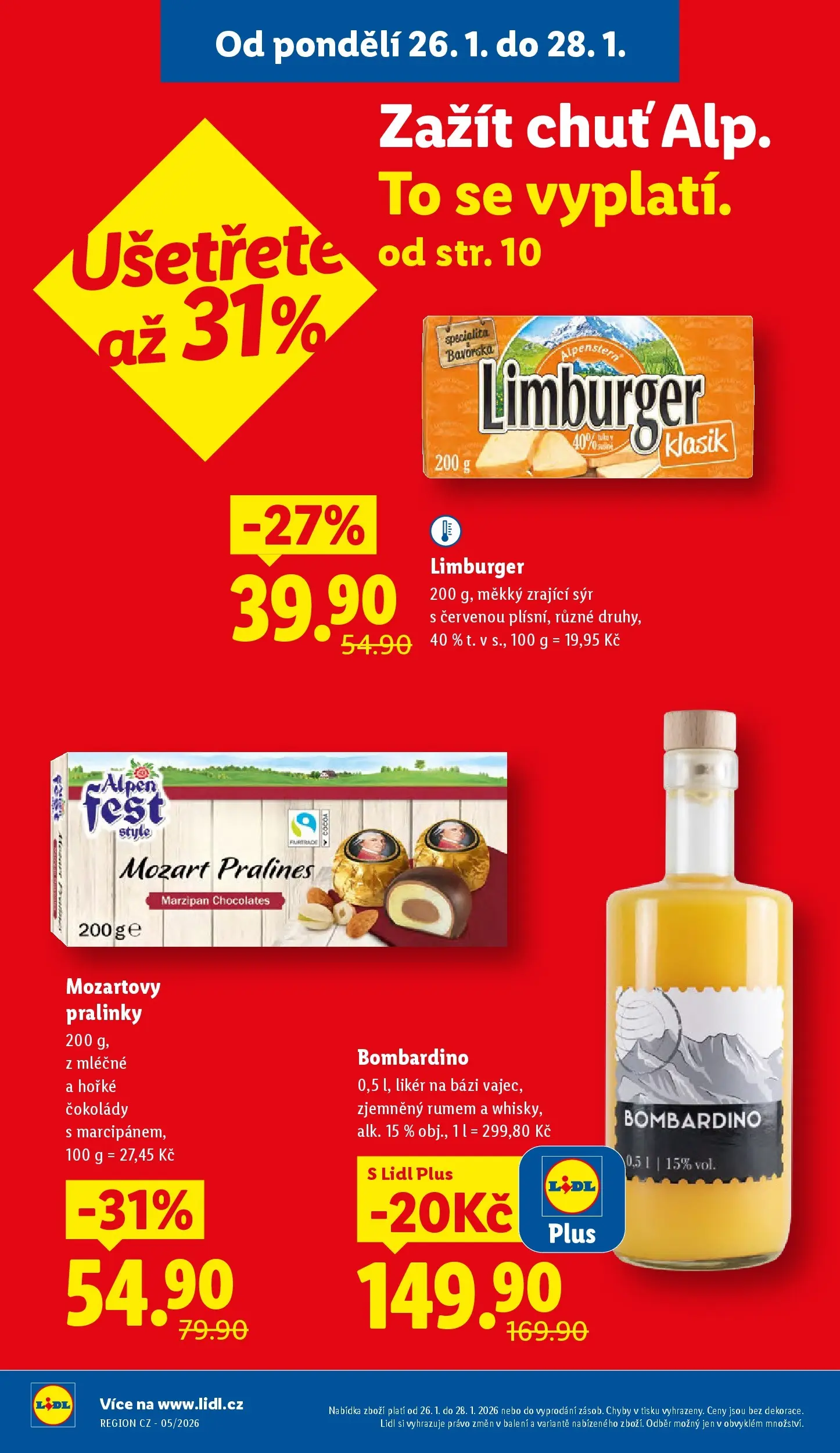 Lidl leták od 25.01.2026 - Nový akční leták | Strana: 2 | Produkty: Sýr, Zrající sýr, Bombardino, Likér