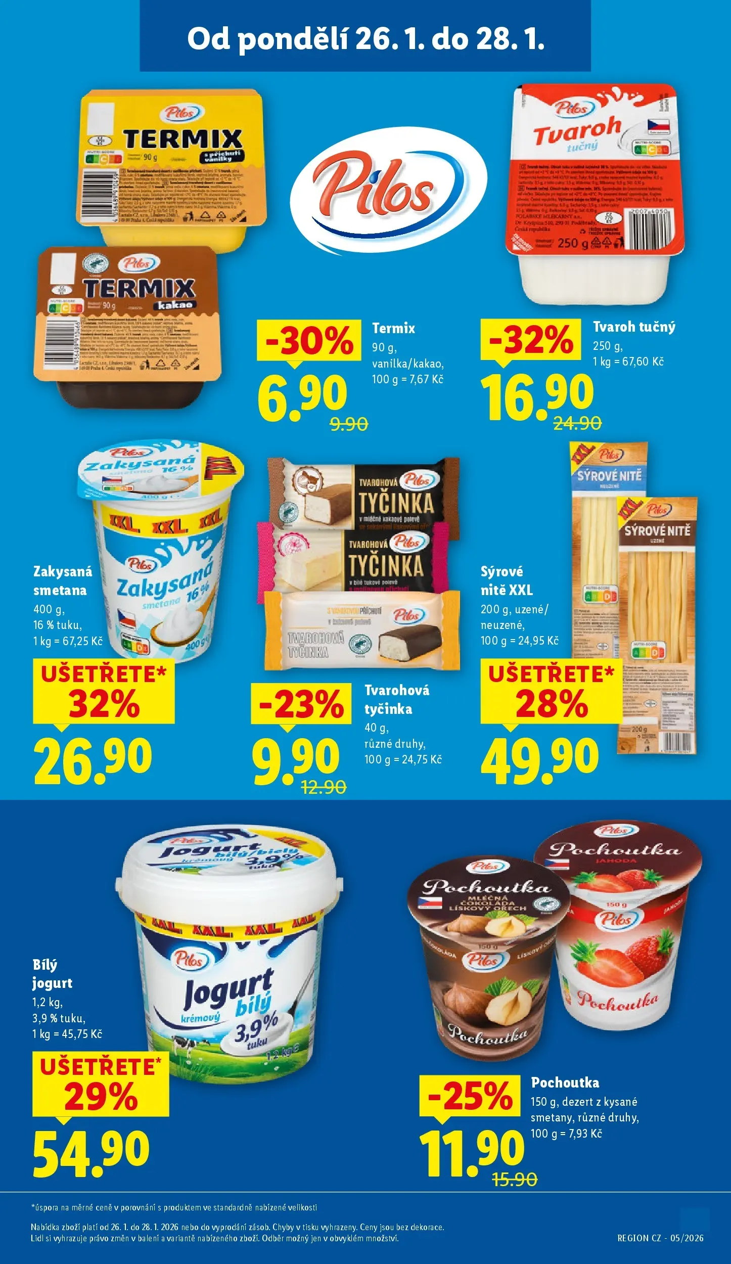 Lidl leták od 25.01.2026 - Nový akční leták | Strana: 13 | Produkty: Jogurt, Smetana, Termix, Bílý jogurt