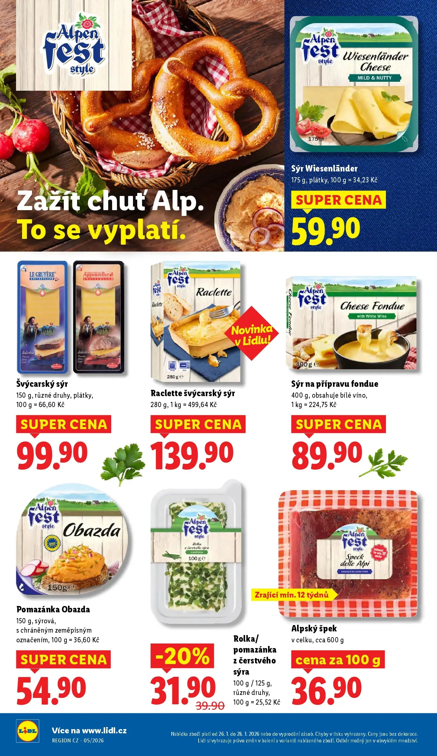 Lidl leták od 25.01.2026 - Nový akční leták | Strana: 14 | Produkty: Sýr, Test, Fondue, Pomazánka