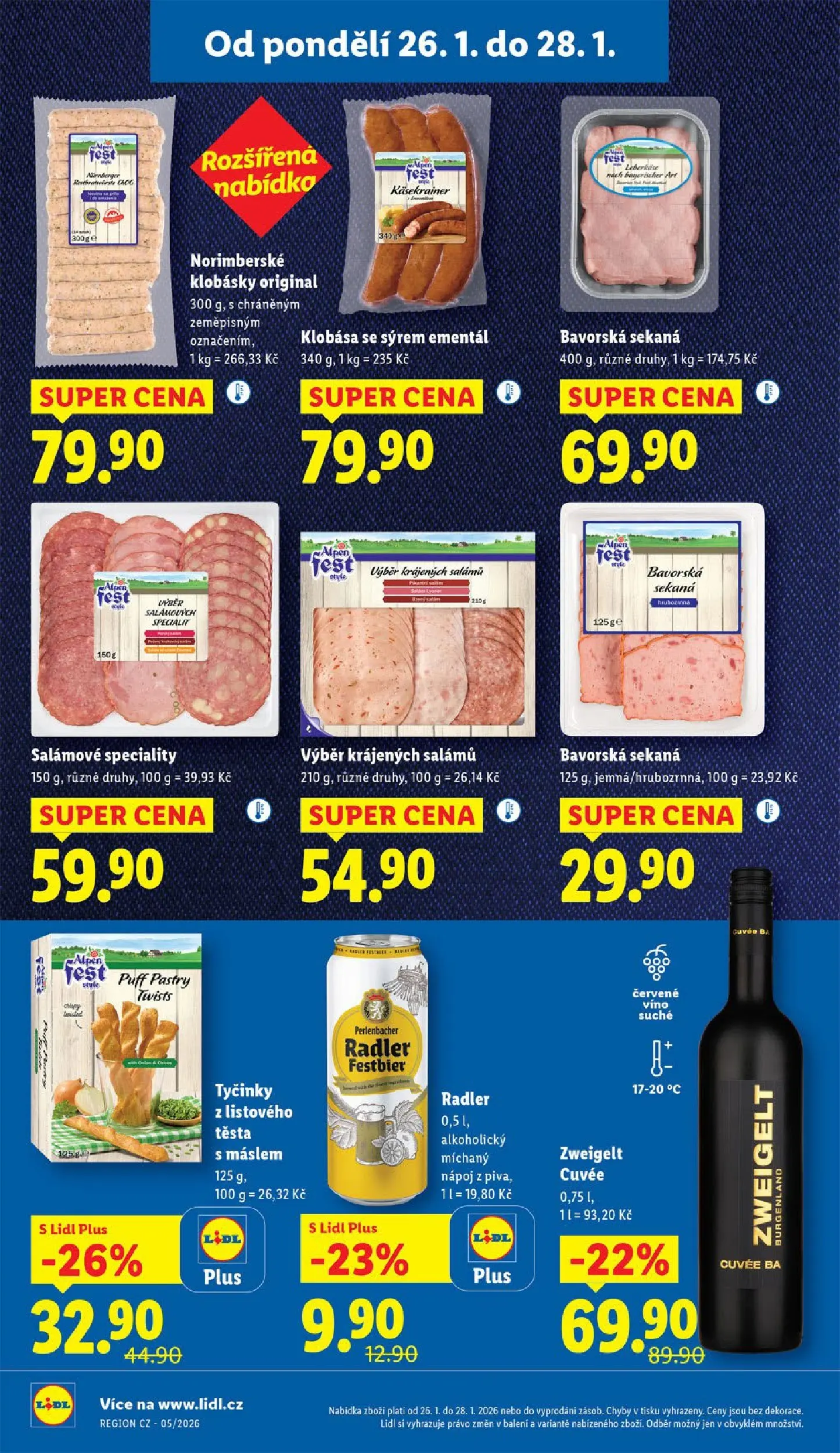 Lidl leták od 25.01.2026 - Nový akční leták | Strana: 18 | Produkty: Ementál, Tyčinky, Radler, Perlenbacher