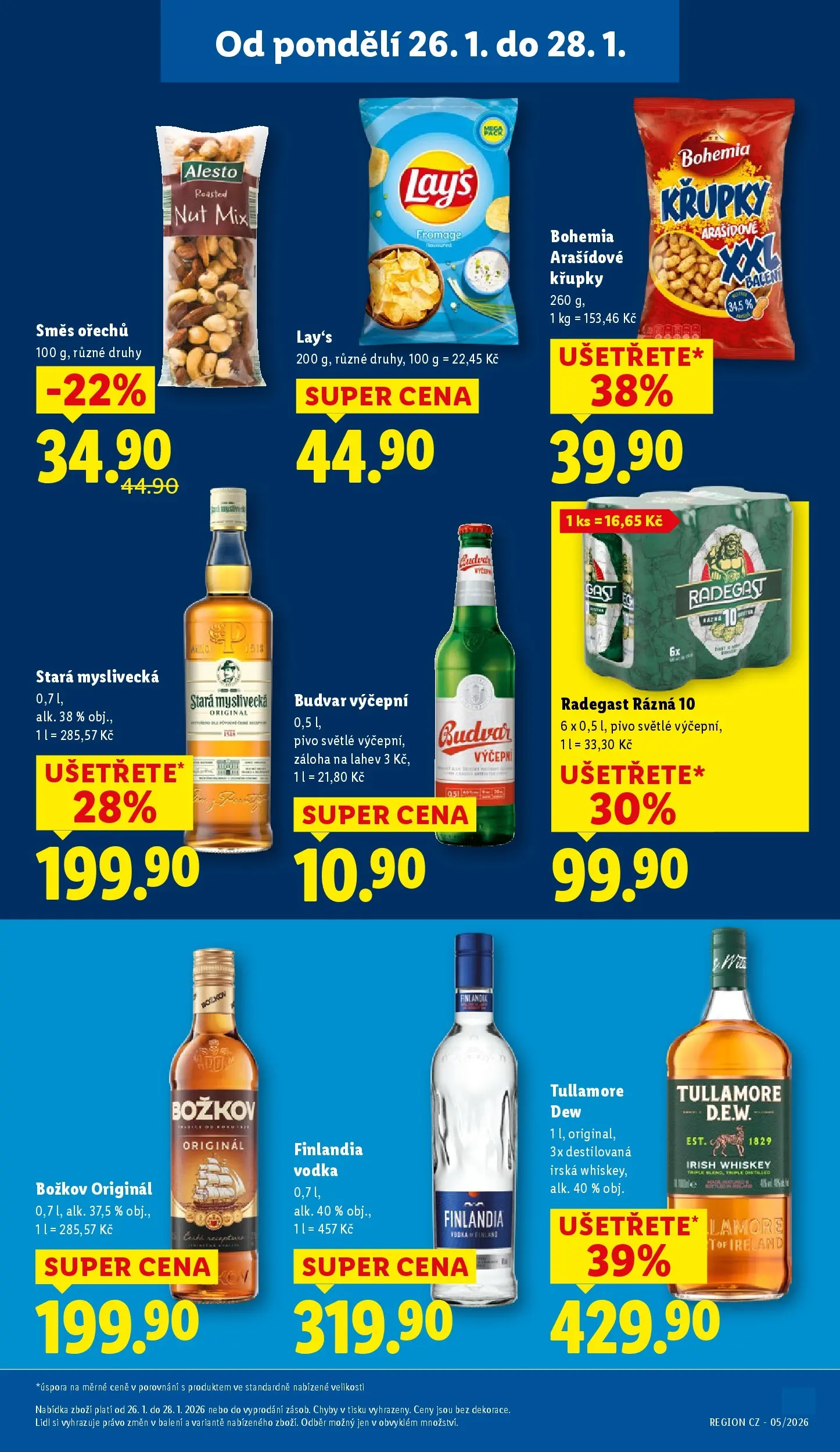 Lidl leták od 25.01.2026 - Nový akční leták | Strana: 23 | Produkty: Budvar, Radegast, Božkov originál, Tullamore Dew