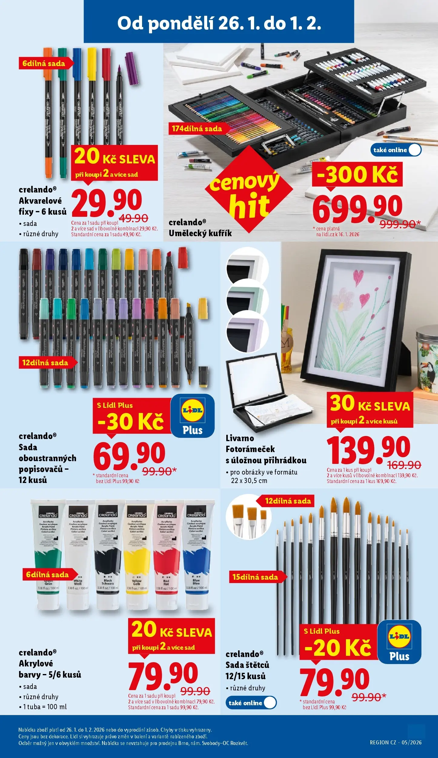 Lidl leták od 25.01.2026 - Nový akční leták | Strana: 37 | Produkty: Tuba, Fixy, Fotorámeček, Barvy
