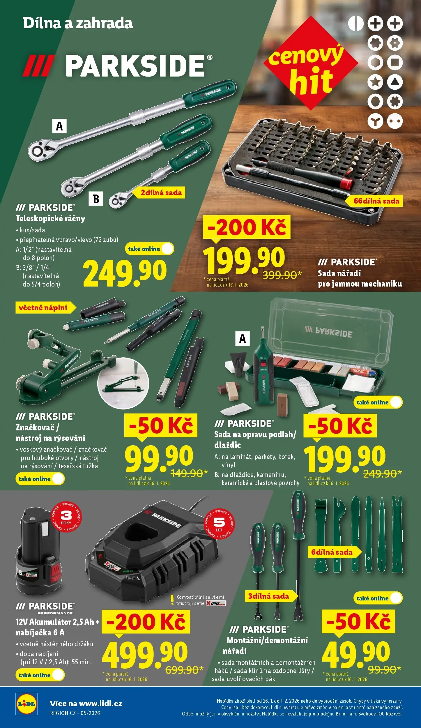 Lidl leták od 25.01.2026 - Nový akční leták | Strana: 38 | Produkty: Parkside, Zahrada, Nářadí, Tužka