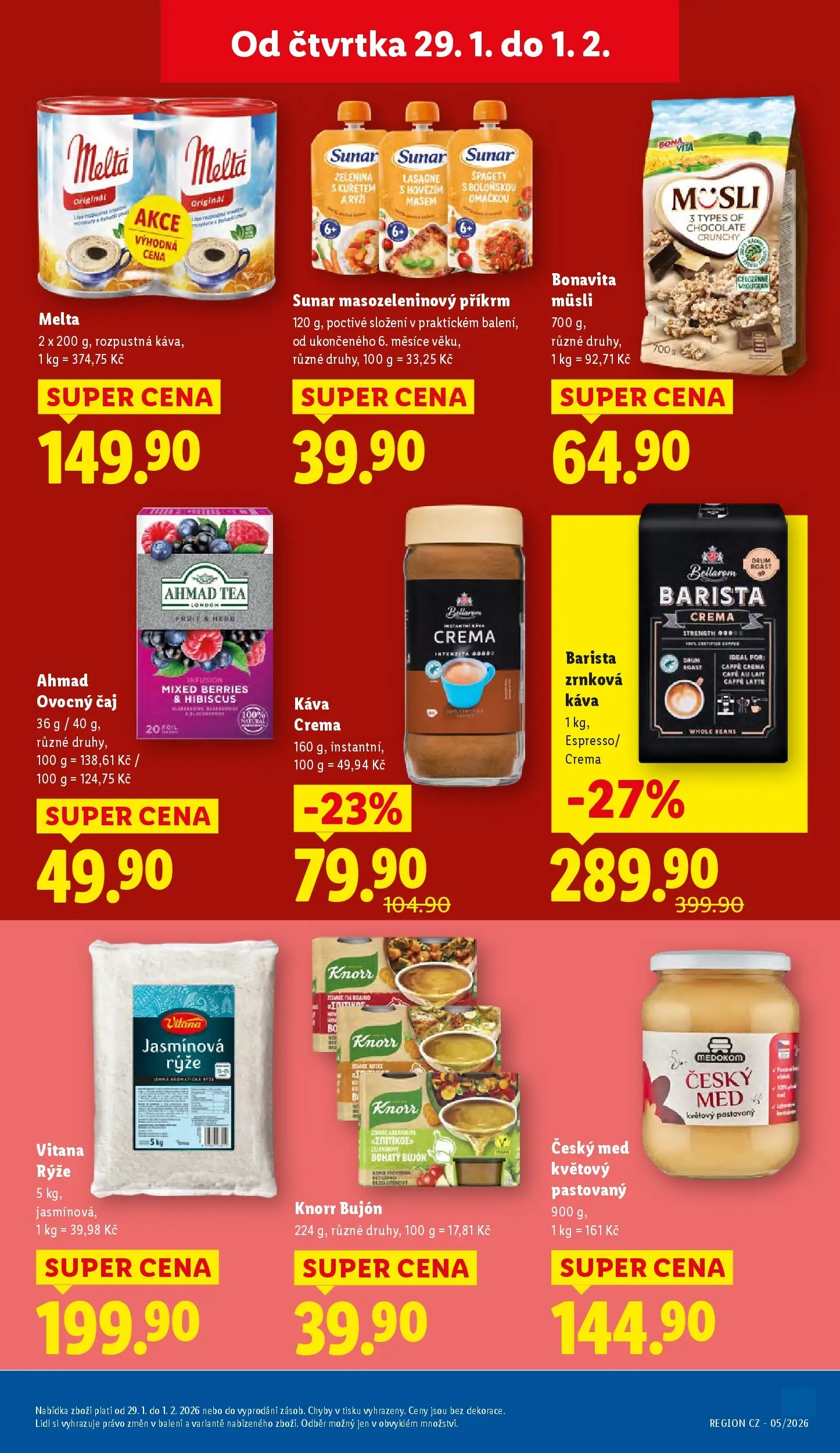 Lidl leták od 28.01.2026 - Nový akční leták | Strana: 19 | Produkty: Čaj, Cafe au lait, Rýži, Caffè crema
