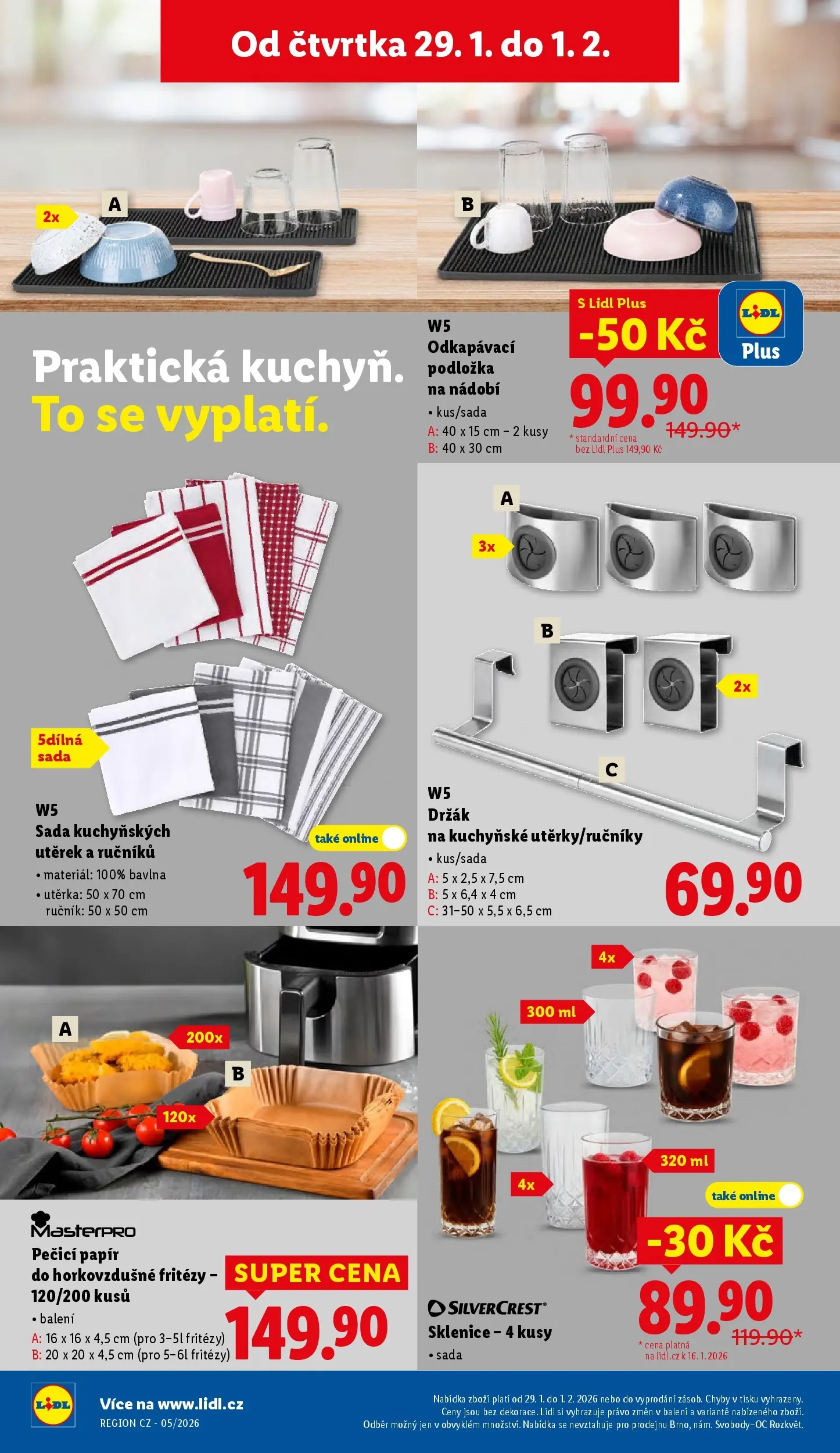 Lidl leták od 28.01.2026 - Nový akční leták | Strana: 32 | Produkty: Ručník, Nádobí, Utěrka, Sklenice
