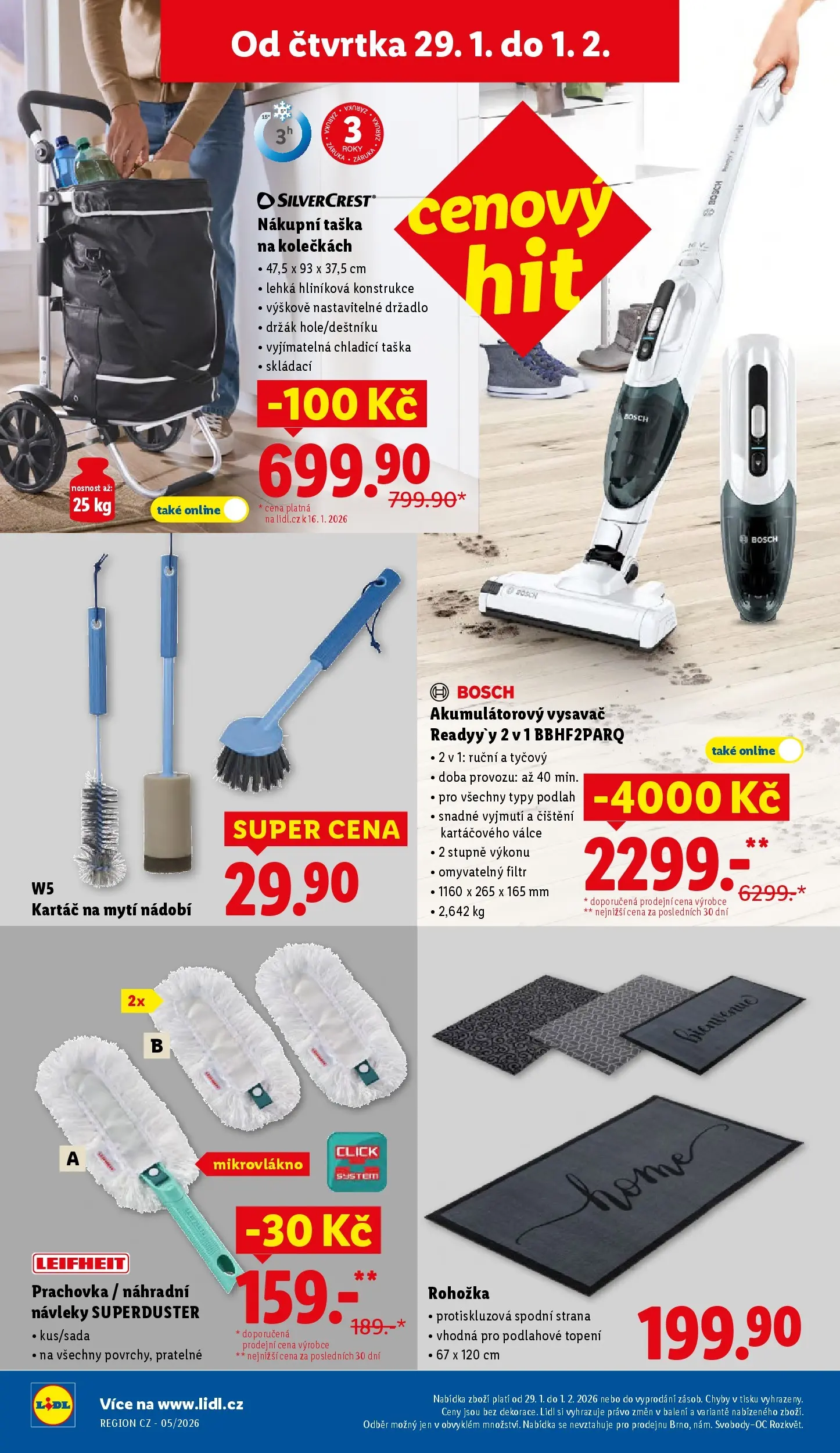 Lidl leták od 28.01.2026 - Nový akční leták | Strana: 34 | Produkty: Leifheit, Prachovka, Chladící taška, Kartáč