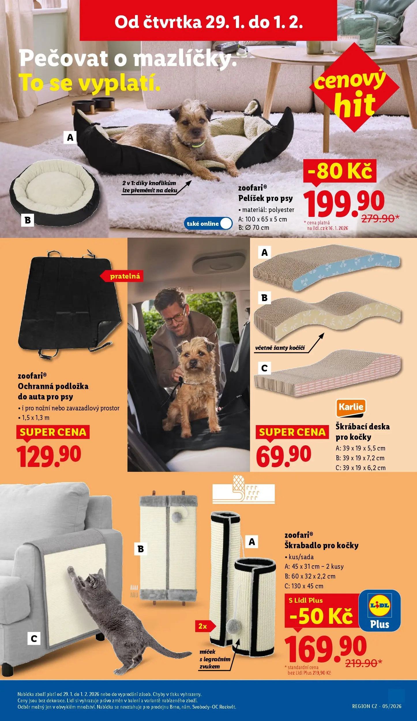 Lidl leták od 28.01.2026 - Nový akční leták | Strana: 35 | Produkty: Škrabadlo pro kočky, Škrabadlo