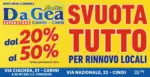 DA.GEA Superstore Svuota tutto per rinnovo locali - al 31.01.2026