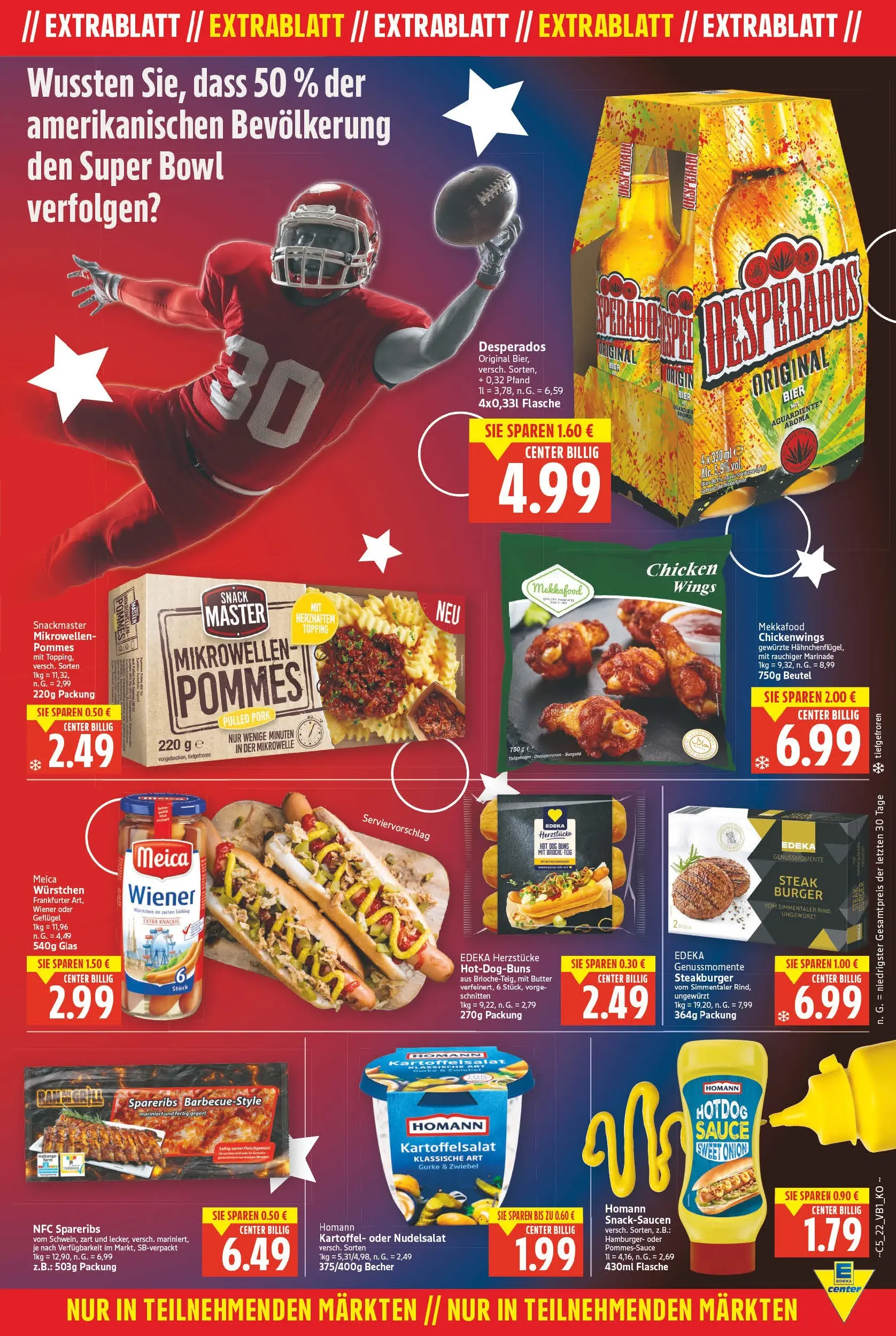 E center - Wochenangebote (ab 10.05.2026) zum Blättern | Seite: 19 | Produkte: Butter, Pommes, Desperados, Steak