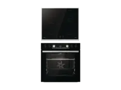 Gorenje black Set 5, Herdset inkl. Kochfeld (Induktionskochfeld, A, 77 l)