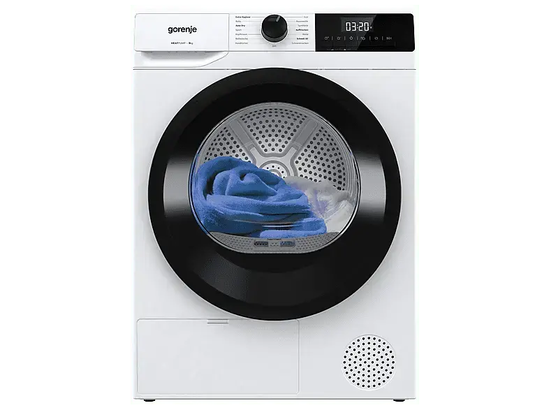 Gorenje D2HNE9D/AT W&auml;rmepumpentrockner (9 kg, EEK: D, 64 dB(A)), Wei&szlig;) mit 5 Jahre Ger&auml;teschutz