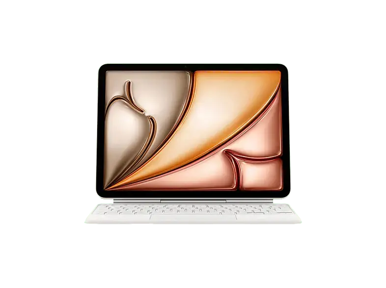 APPLE Magic Keyboard f&uuml;r das 11" iPad Air (M3), Deutsch, Wei&szlig;