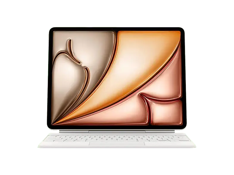 APPLE Magic Keyboard f&uuml;r das 13" iPad Air (M3), Deutsch, Wei&szlig;