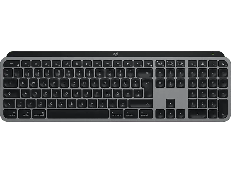 LOGITECH LOGITECH MX Keys S f&uuml;r Mac, Kabellose Tastatur, DEU (Qwertz), Space Grey