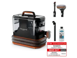 Rowenta Clean It IN5011 Tragbarer Teppichreiniger, Schwarz/Orange
