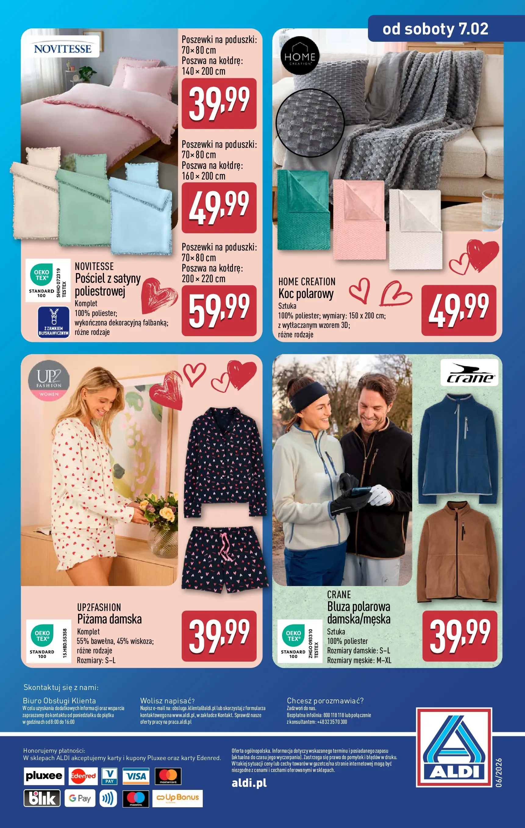 Aldi Gazetka - Hity od Środy i od Soboty od 04.02.2026 - Ulotka PDF, promocje | Strona: 16 | Produkty: Pościel, Piżama, Koc