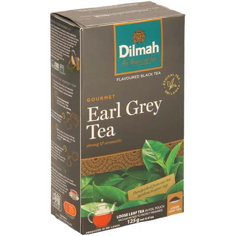 Aromatisierter Schwarztee mit Bergamotte-Geschmack.