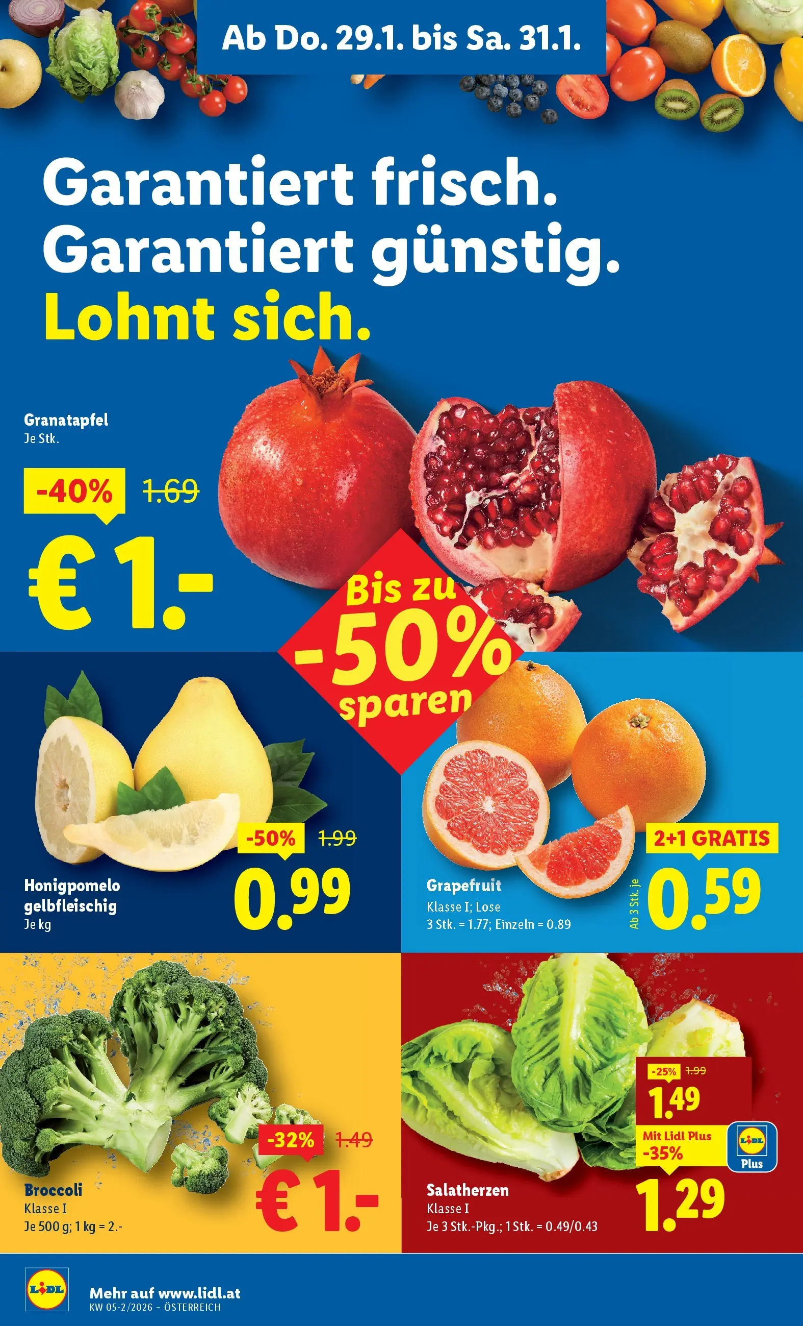 Lidl Flugblatt - Fohnsdorf, Neunkirchen, Graz ab 29.01.2026 - Angebote ab donnerstag | Seite: 6 | Produkte: Grapefruit
