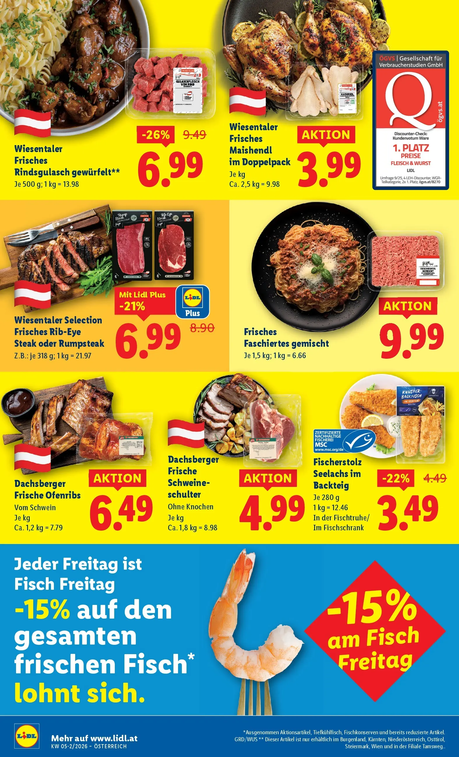 Lidl Flugblatt - Fohnsdorf, Neunkirchen, Graz ab 29.01.2026 - Angebote ab donnerstag | Seite: 8 | Produkte: Wurst, Fisch