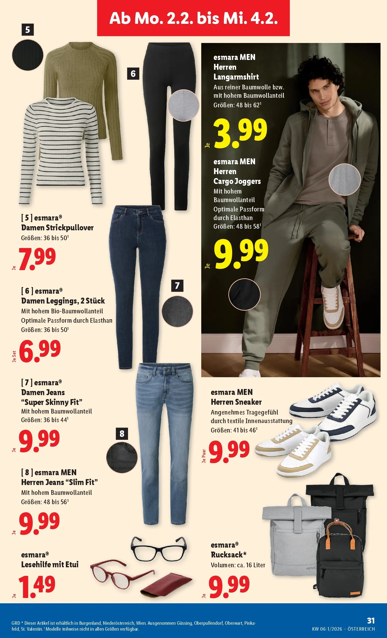 Lidl Flugblatt - Wien, Langenzersdorf, Zwettl ab 29.01.2026 - Angebote ab donnerstag | Seite: 35 | Produkte: Jeans