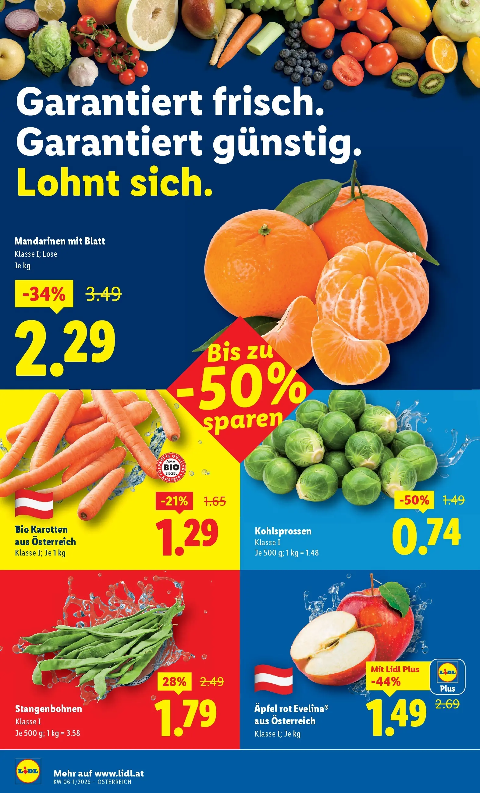Lidl Flugblatt - Fohnsdorf, Neunkirchen, Graz ab 29.01.2026 - Angebote ab donnerstag | Seite: 38 | Produkte: Mandarinen, Äpfel