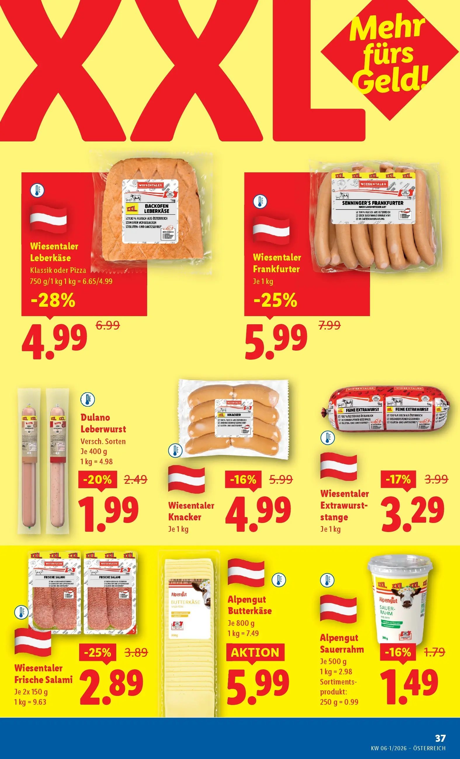 Lidl Flugblatt - Fohnsdorf, Neunkirchen, Graz ab 29.01.2026 - Angebote ab donnerstag | Seite: 41 | Produkte: Ofen, Salami, Pizza, Sauerrahm