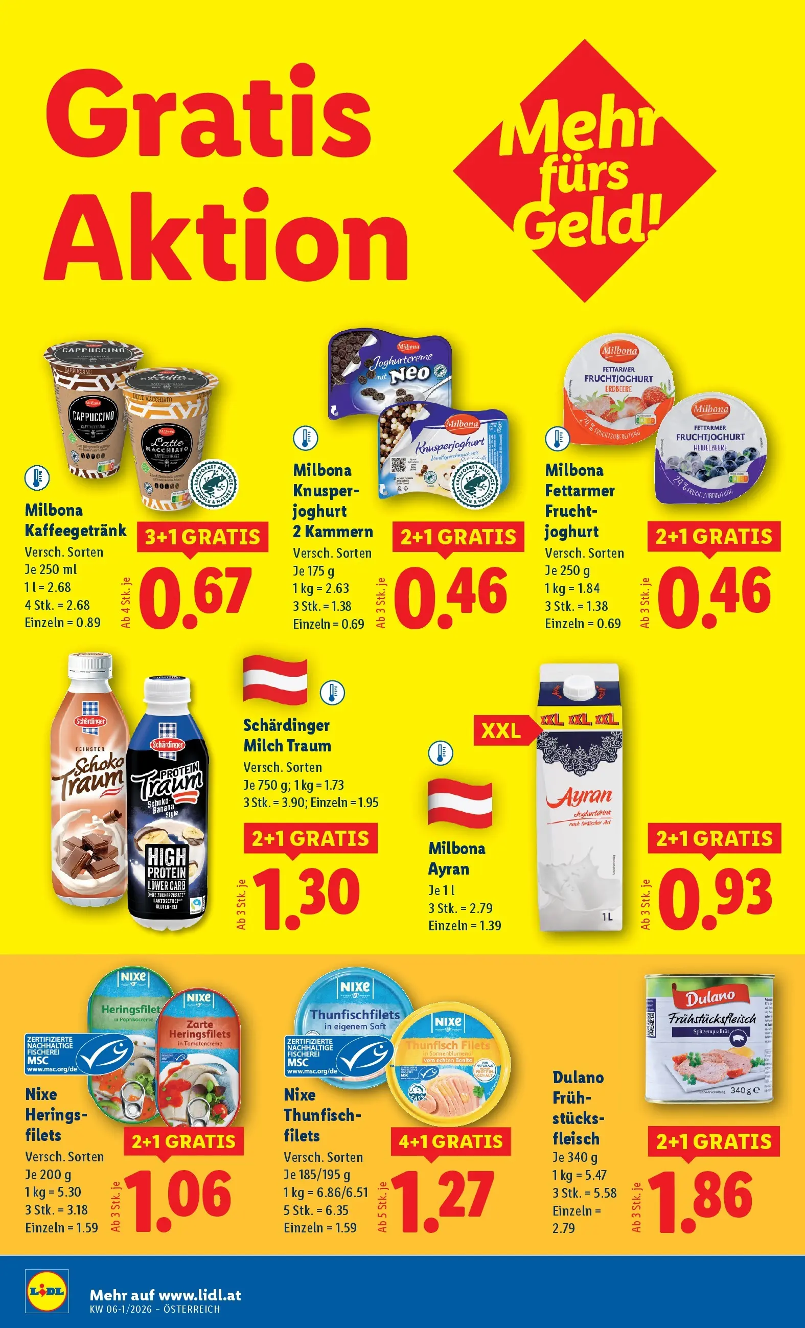Lidl Flugblatt - Fohnsdorf, Neunkirchen, Graz ab 29.01.2026 - Angebote ab donnerstag | Seite: 42 | Produkte: Milch, Joghurt, Saft
