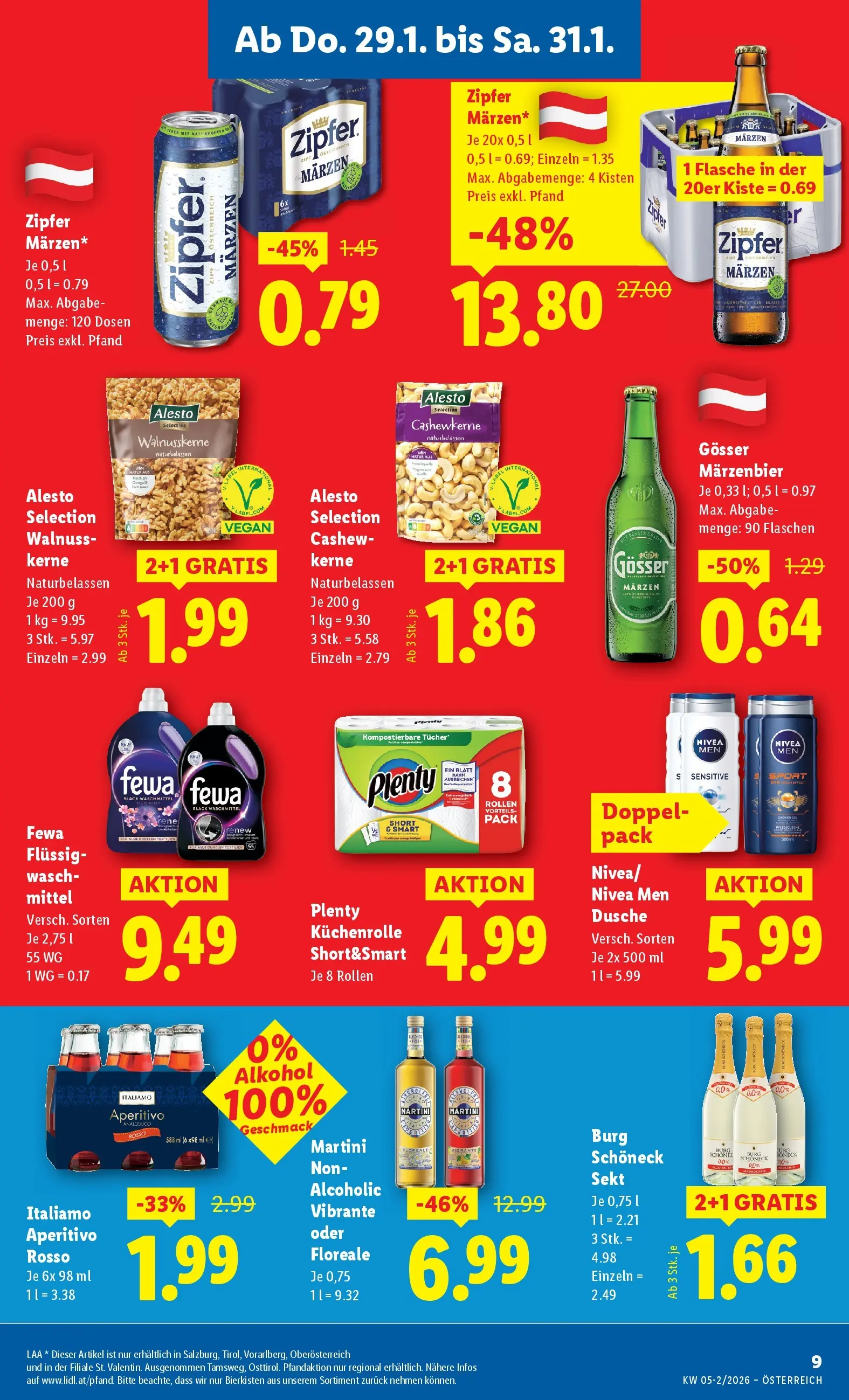 Lidl Flugblatt - Jenbach, Eferding, Dornbirn ab 29.01.2026 - Angebote ab donnerstag | Seite: 11 | Produkte: Dusche, Waschmittel