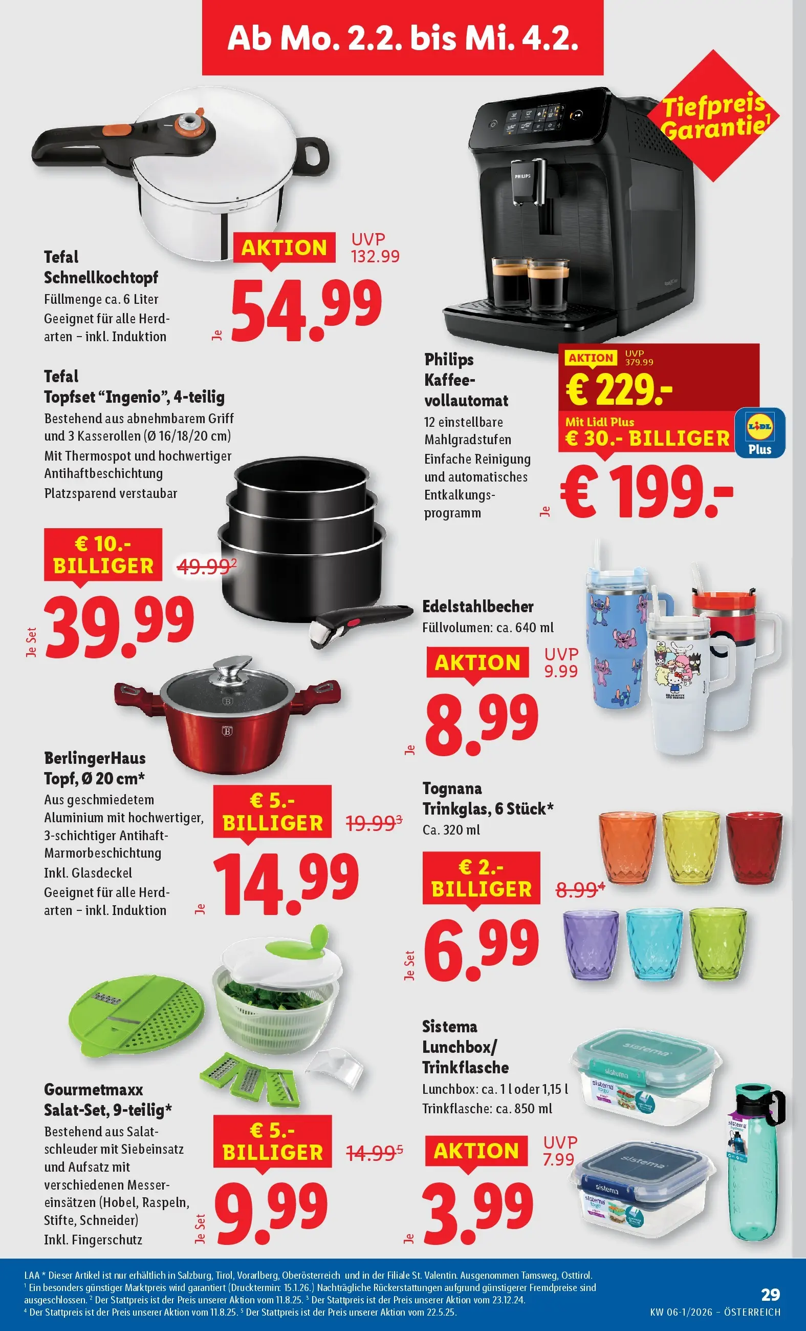 Lidl Flugblatt - Jenbach, Eferding, Dornbirn ab 29.01.2026 - Angebote ab donnerstag | Seite: 33 | Produkte: Salat, Herd, Kaffee