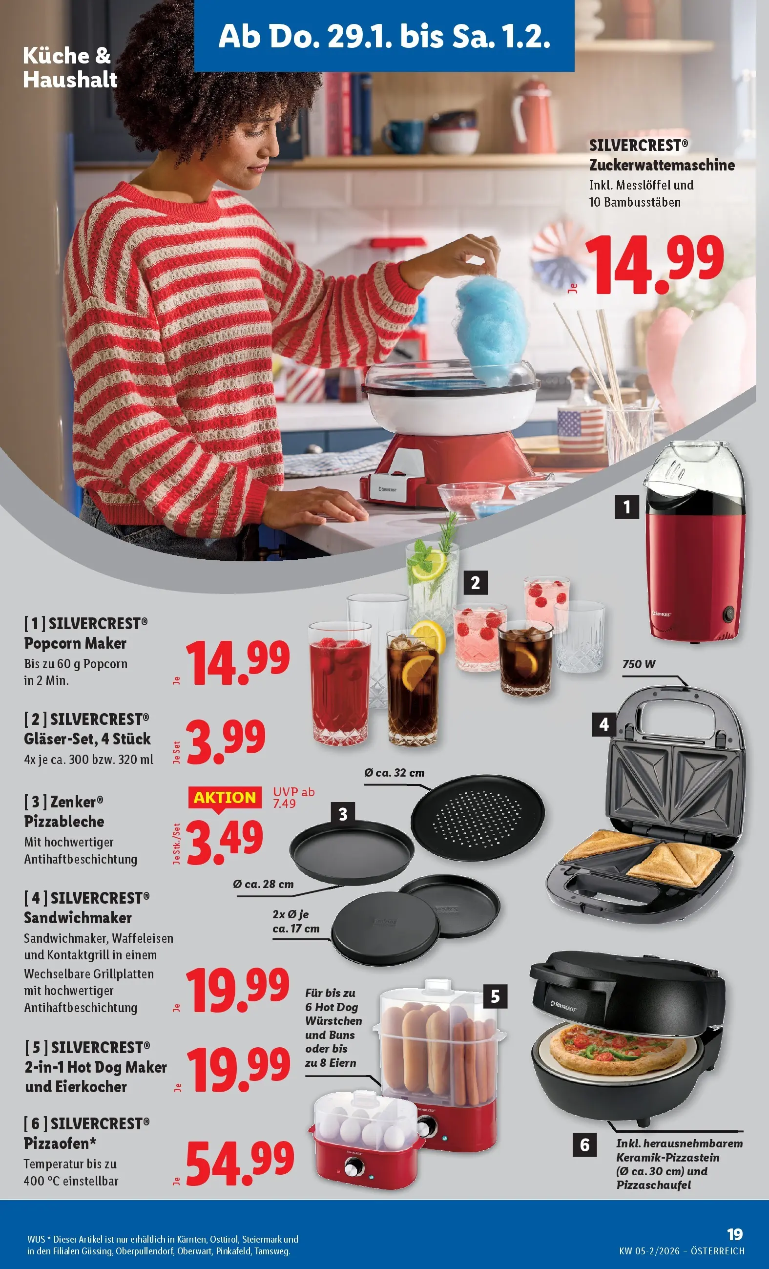 Lidl Flugblatt - Fohnsdorf, Neunkirchen, Graz ab 29.01.2026 - Angebote ab donnerstag | Seite: 21 | Produkte: Sandwichmaker