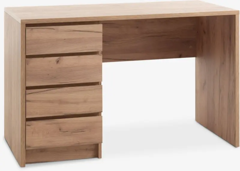 JYSK Бюро LIMFJORDEN 60x120 4 чекмеджета цвят див натурален дъб