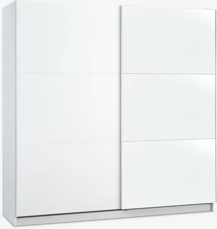 JYSK Гардероб RABERG 200x200 с огледало бял