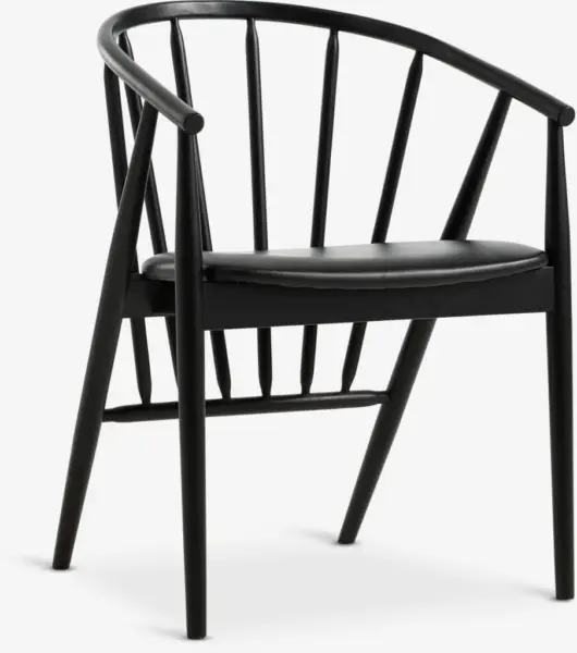 JYSK Кухненски стол ARNBORG черен