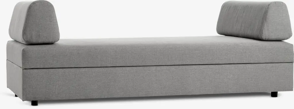 JYSK Кушетка BEGYNDT 196x91 светлосив текстил