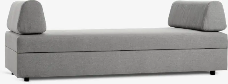 JYSK Кушетка BEGYNDT 196x91 светлосив текстил