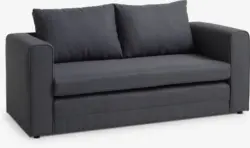 JYSK Разтегателен диван SKILLEBEKK тъмносив текстил