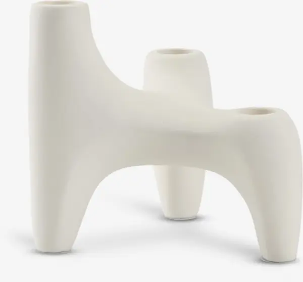 JYSK Свещник VIGNIR Ш13xД16xВ15 см светлокремав