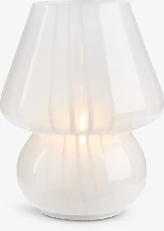 JYSK Лампа на батерии JONNY &Oslash;15xВ18 см с таймер бяла