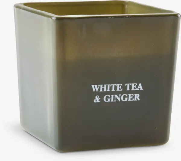 JYSK Ароматна свещ EGON Ш8xД8xВ8 см маслиненозелена стъкло