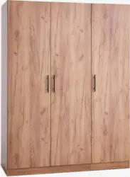 JYSK Гардероб VIBY 150x200 3 врати цвят див натурален дъб