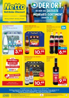 Netto Marken-Discount prospekt Penig	 ab 02.02.2026 gültig | Seite: 6 | Produkte: Tür, Mineralwasser, Budweiser, Vodka