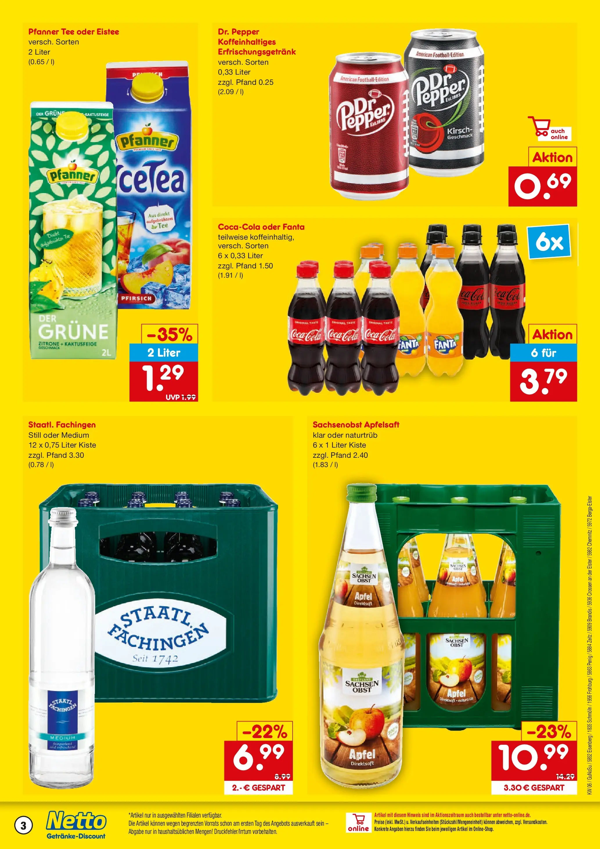 Netto Marken-Discount prospekt Penig	 (ab 02.02.2026) » Angebote | Seite: 3 | Produkte: Äpfel, Apfelsaft, Pfirsich, Tee