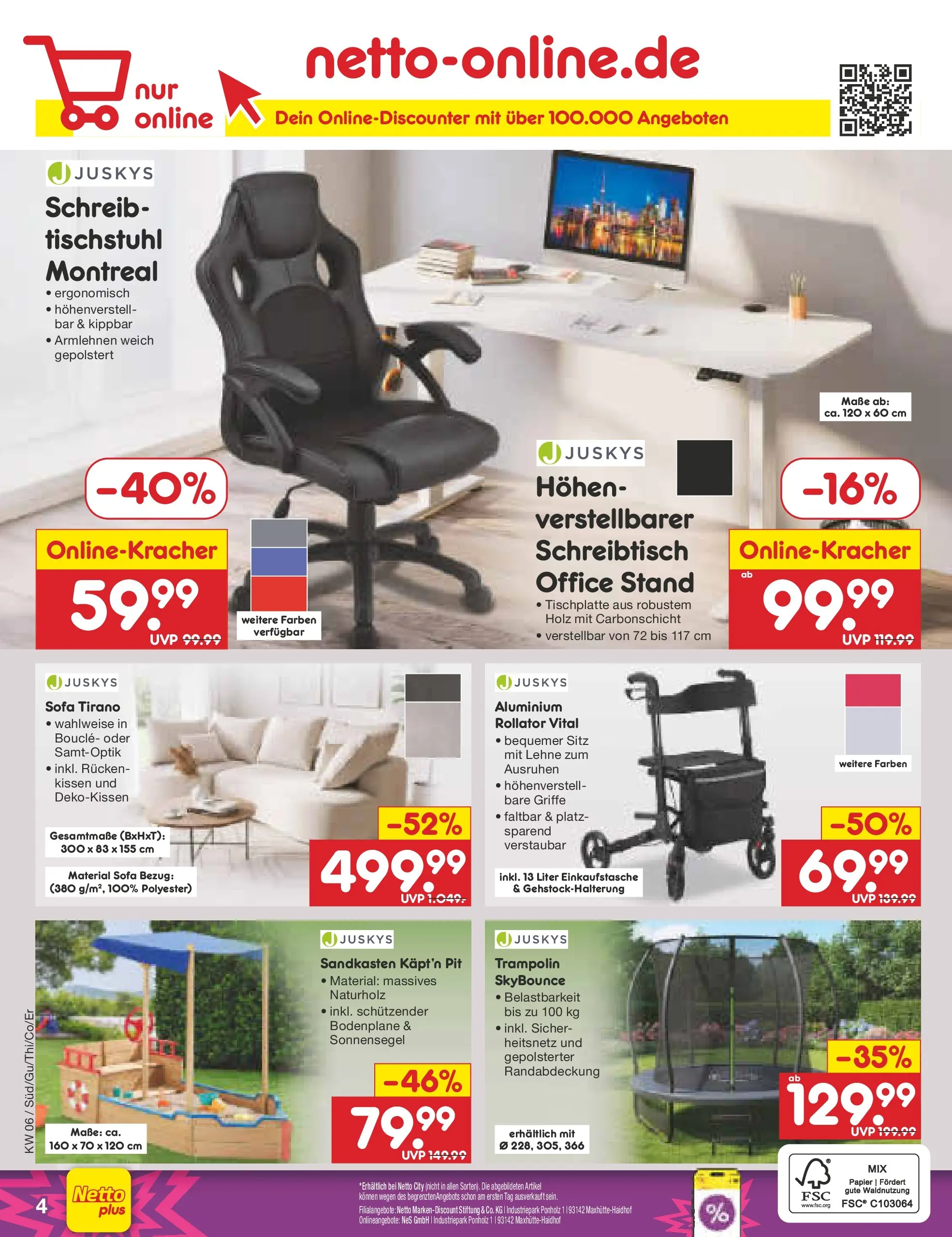 Netto Marken-Discount prospekt Thierhaupten	 (ab 01.02.2026) » Angebote | Seite: 23 | Produkte: Kissen, Sofa