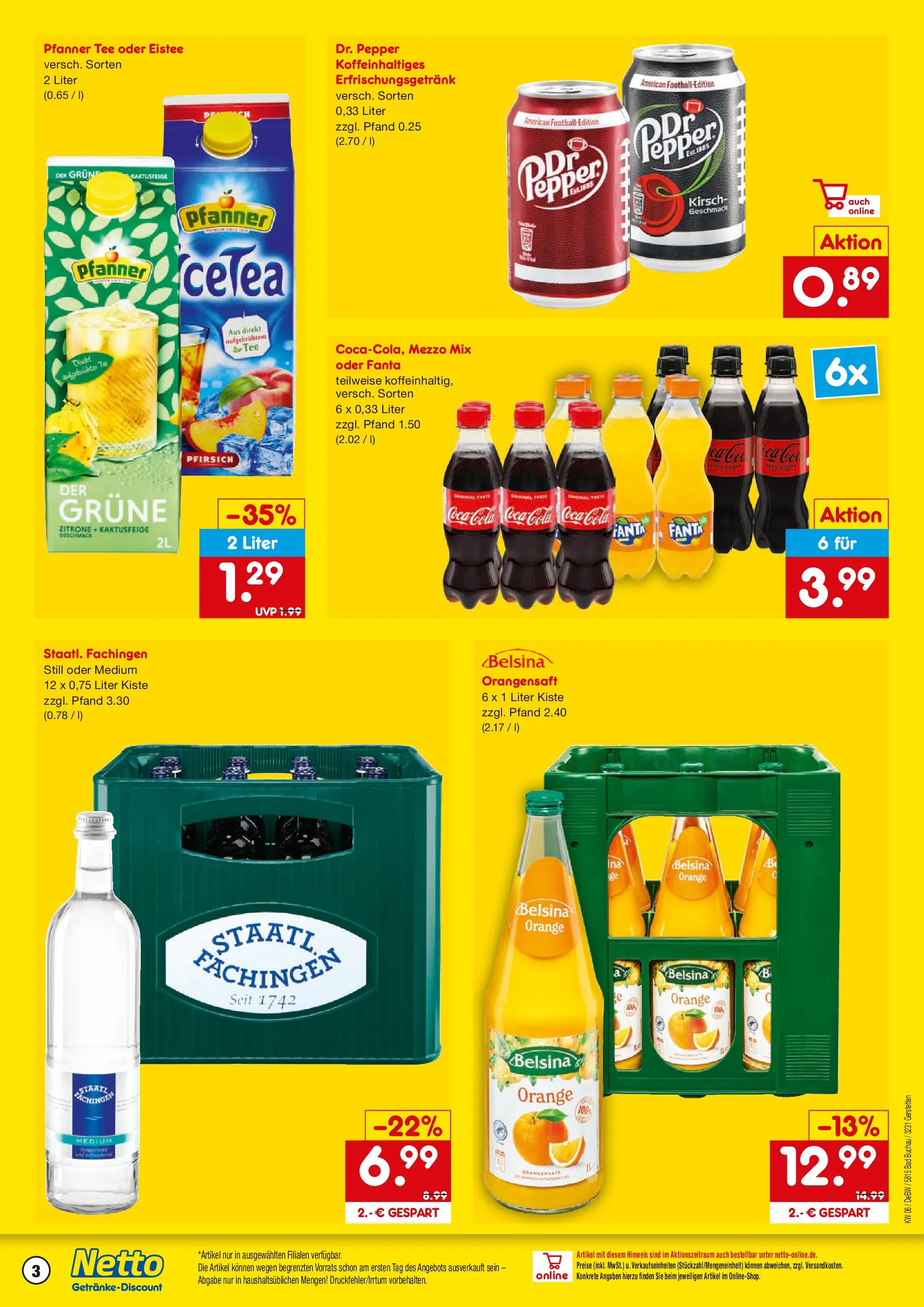 Netto Marken-Discount prospekt Gerstetten	 (ab 02.02.2026) » Angebote | Seite: 3 | Produkte: Coca cola, Cola, Bad, Pfirsich