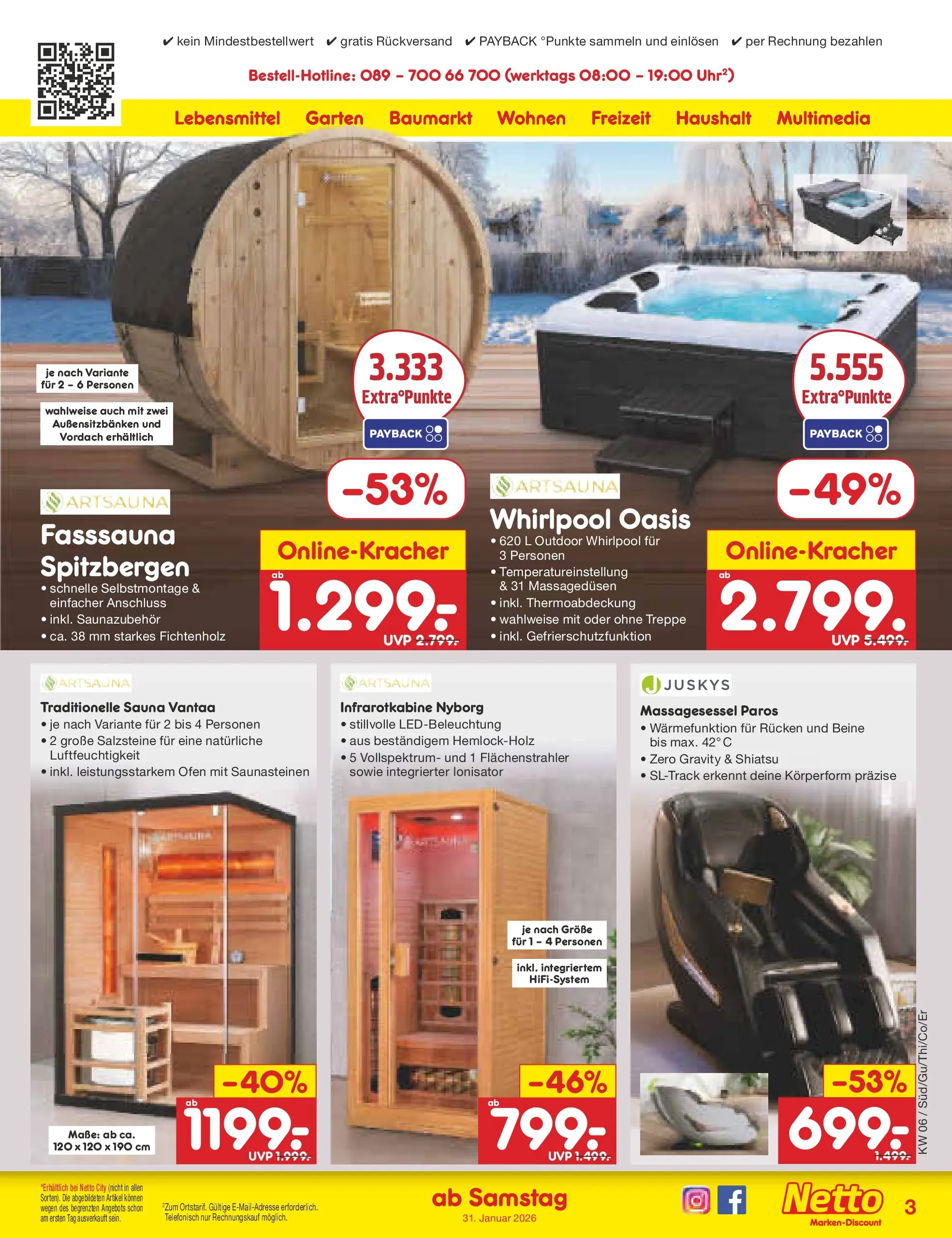 Netto Marken-Discount prospekt Thierhaupten	 (ab 01.02.2026) » Angebote | Seite: 25 | Produkte: Ofen