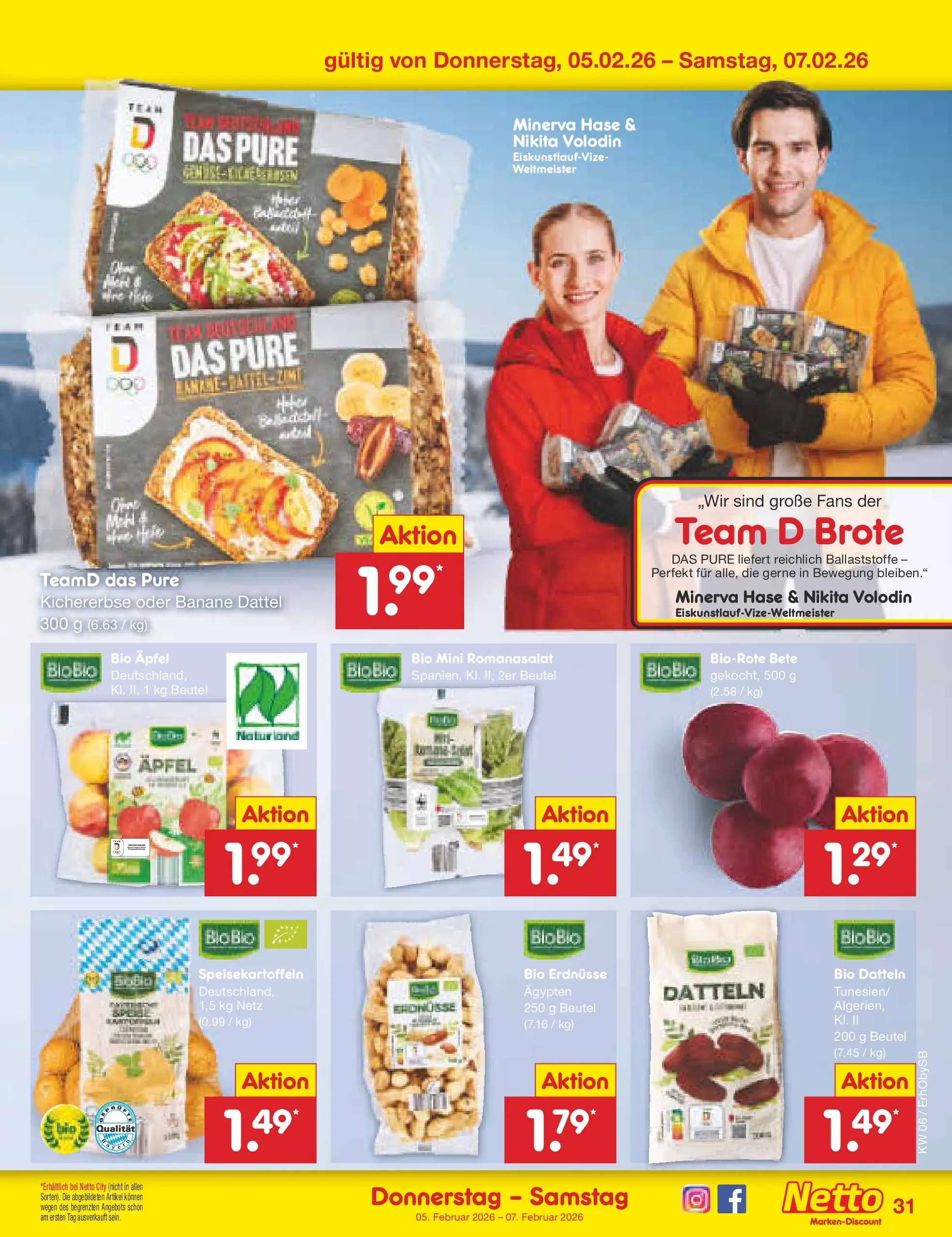 Netto Marken-Discount prospekt Mauern	 (ab 02.02.2026) » Angebote | Seite: 35 | Produkte: Erdnüsse, Äpfel, Dattel