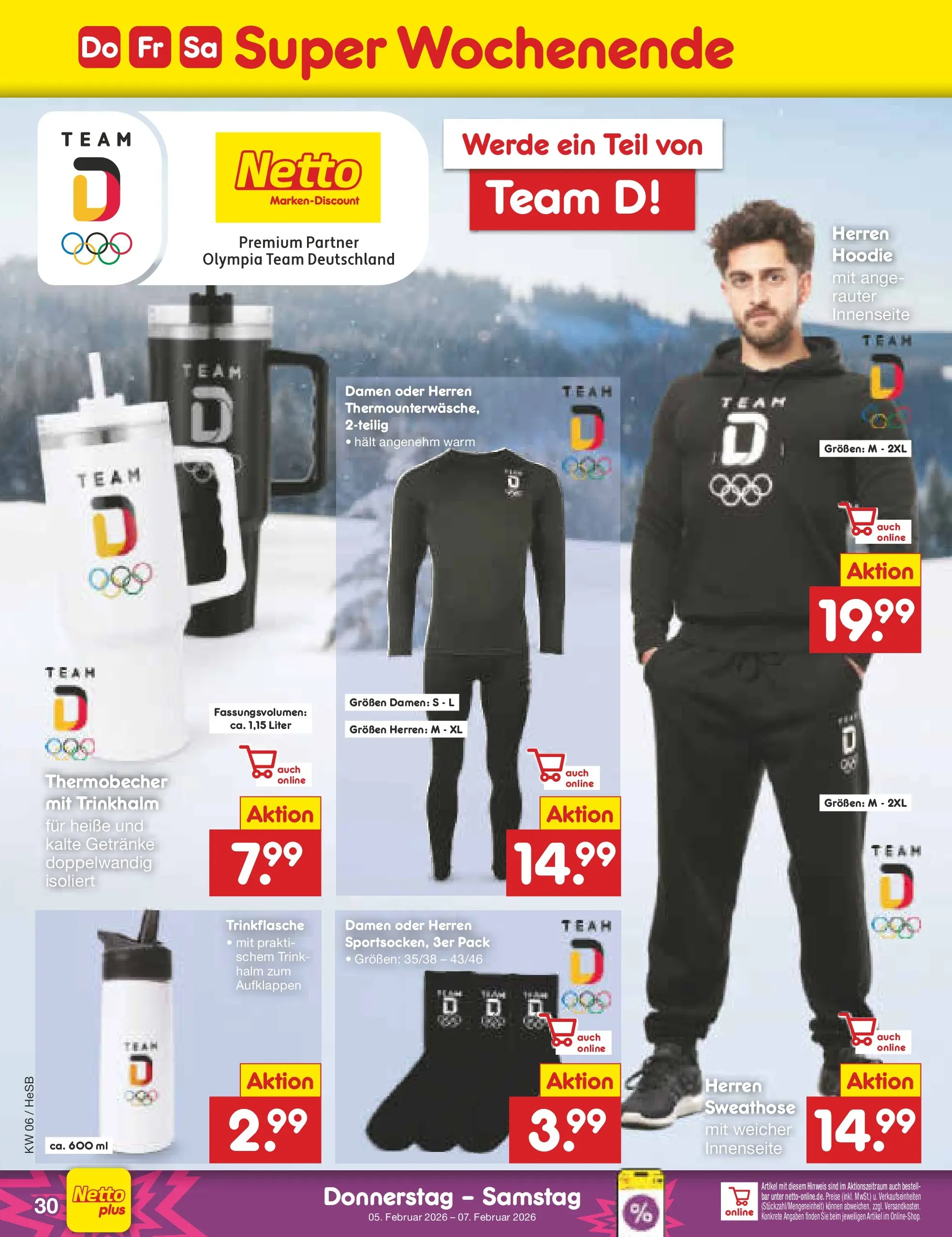 Netto Marken-Discount prospekt Hamburg	 (ab 02.02.2026) » Angebote | Seite: 36 | Produkte: Sweathose, Hoodie